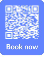 Scan code to book: drie streepjes links boven : boek les